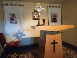 Adoration moment in Chapel